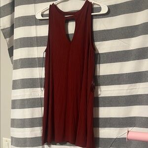 Forever 21 Sleeveless Burgundy Mini Dress